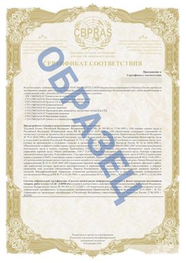 Образец Приложение к СТО 01.064.00220722.2-2020 Краснокамск Сертификат СТО 01.064.00220722.2-2020 